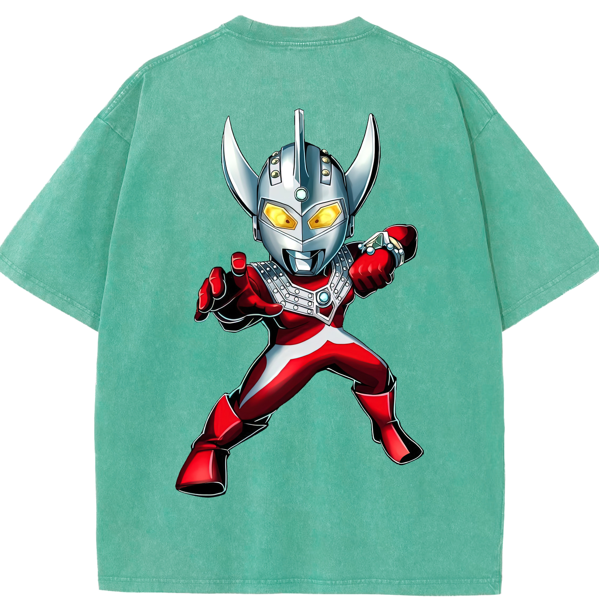 （画像用） ウルトラマン Ultraman 綿100% ヴィンテージ風 半袖Tシャツ（背面プリント）